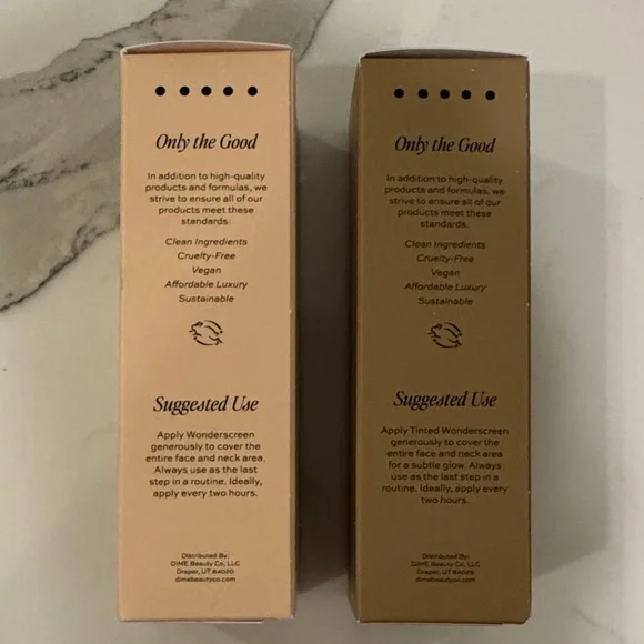 DIME Tinted Glow Wonderscreen SPF 30 Duo NIB - Picture 4 of 5